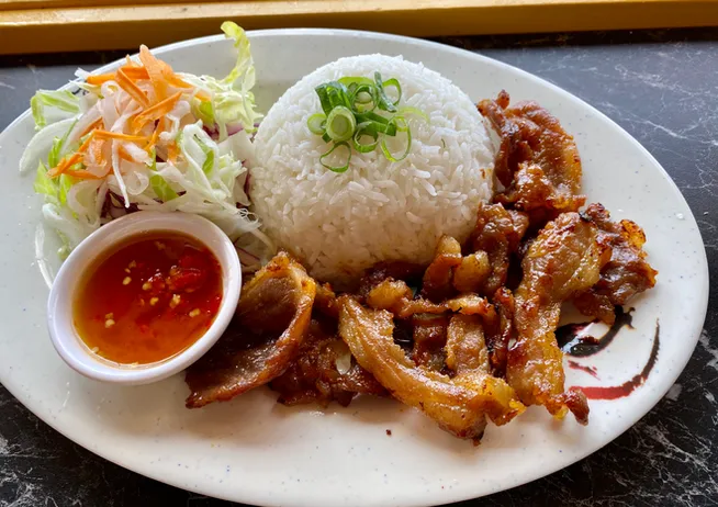 Grilled Pork on Rice